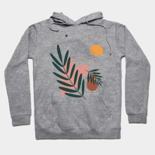 Palm Leaf - Modern Abstract Art Hoodie